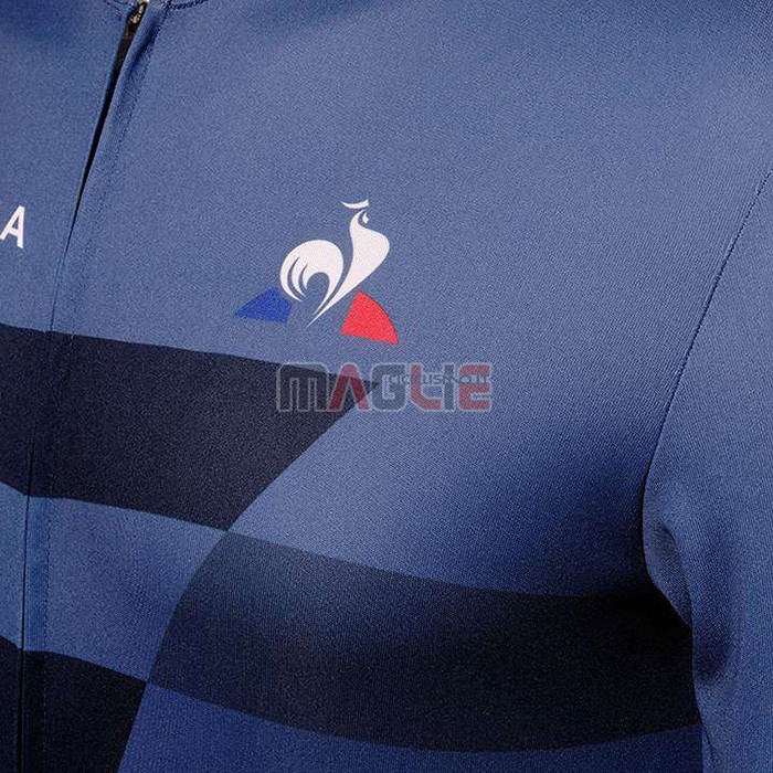 Maglia Tour de France Manica Corta 2020 Spento Blu